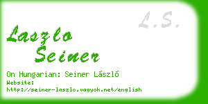 laszlo seiner business card